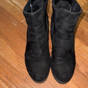 Dream Pairs Black Suede Ankle Booties